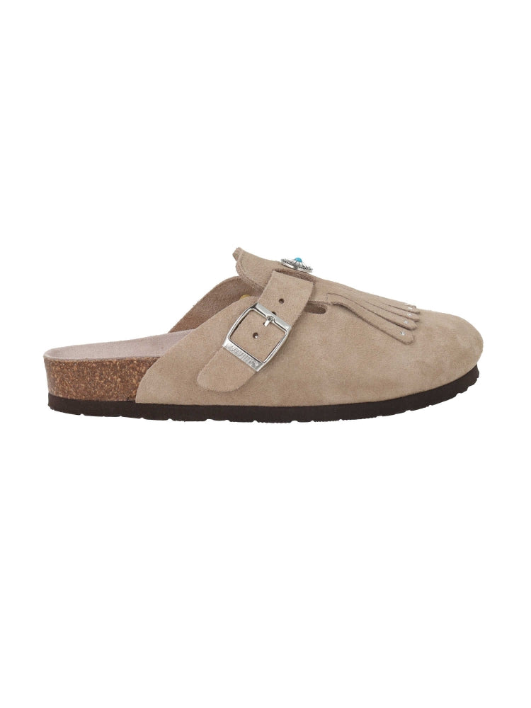 FRINGE VELOUR TAUPE