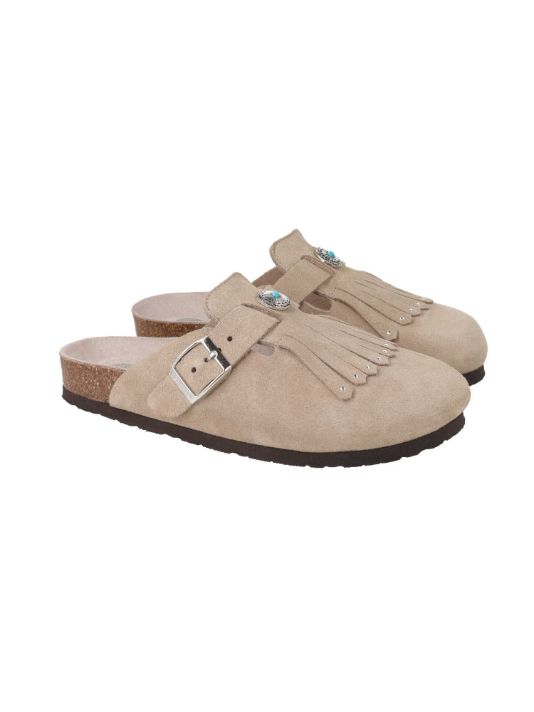 FRINGE VELOUR TAUPE