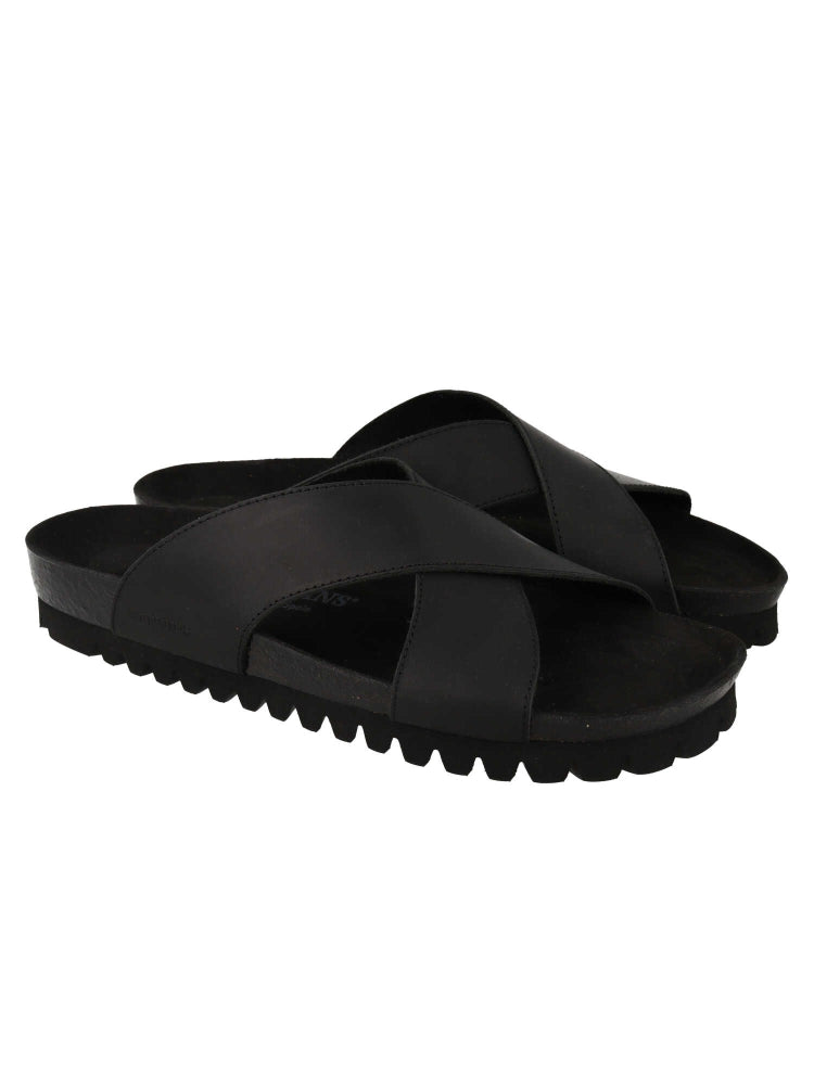 DUETT OILED LEATHER BLACK MEN