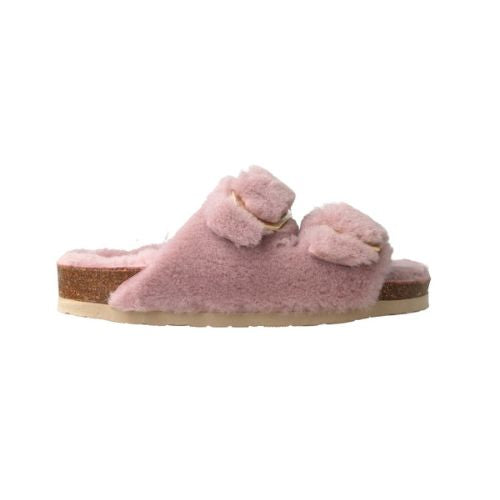 galia sheepskin pink slipper