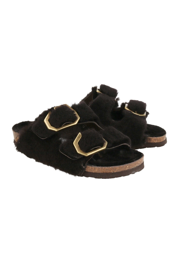 GALIA SHEEPSKIN DARK BROWN WOMEN