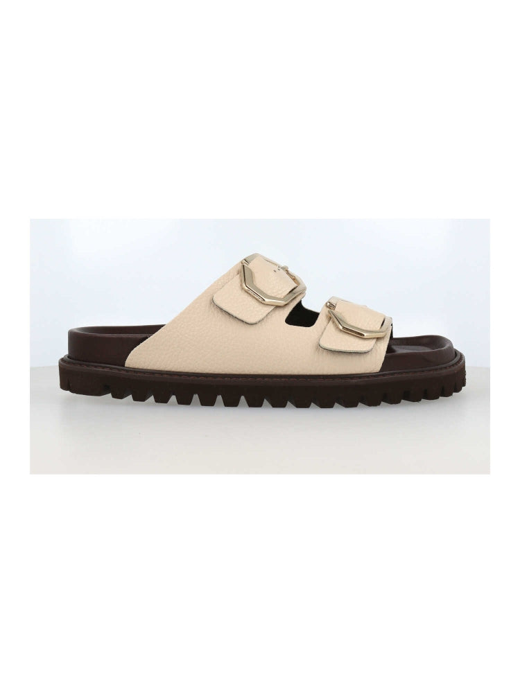 GALIA EMBOSSED LEATHER CHALK WOMEN