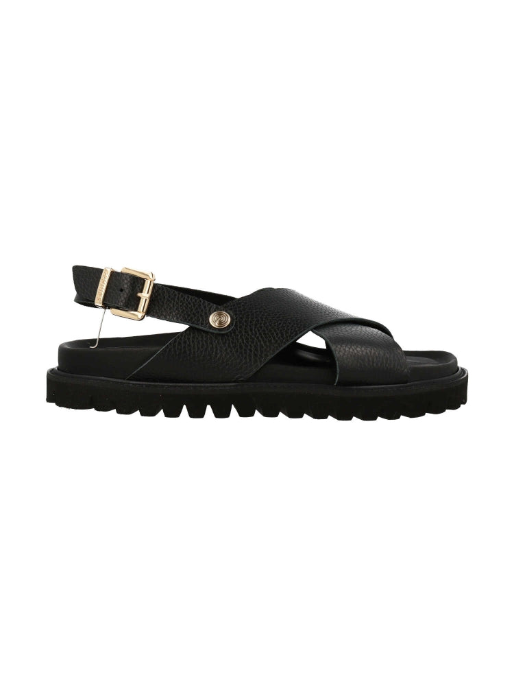MELEN EMBOSSED LEATHER DARK WOMEN