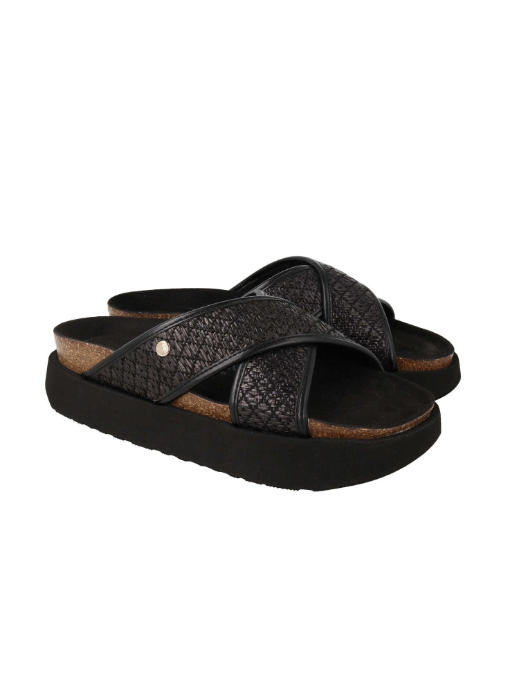 PALACE RAFFIA BLACK WOMEN