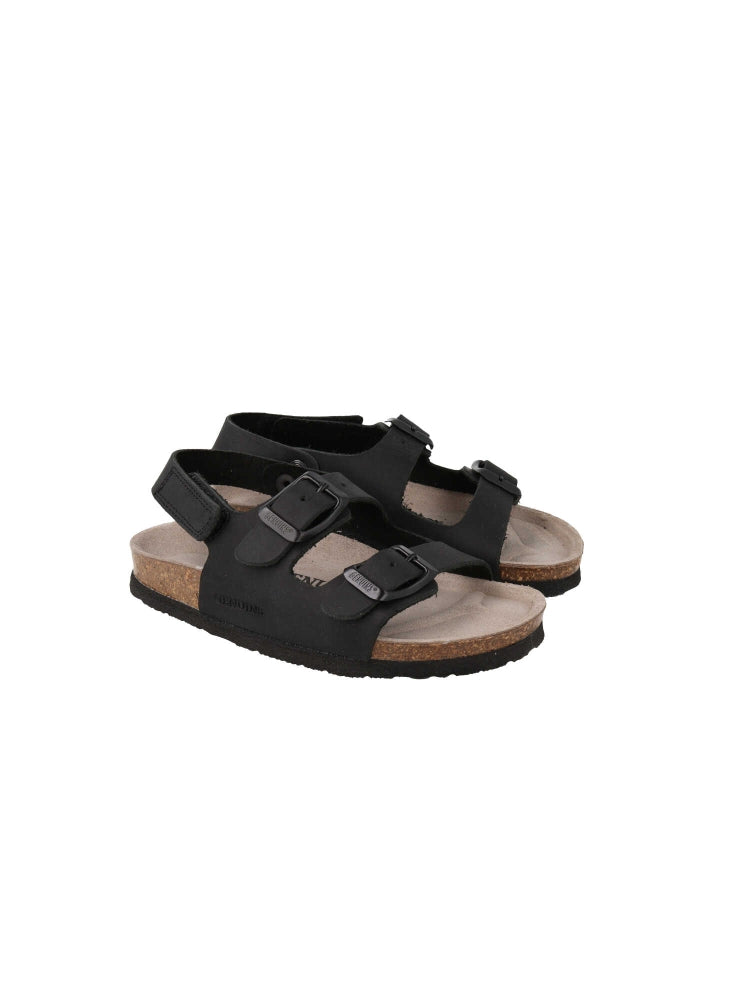 KINDU OILED LEATHER BLACK KIDS