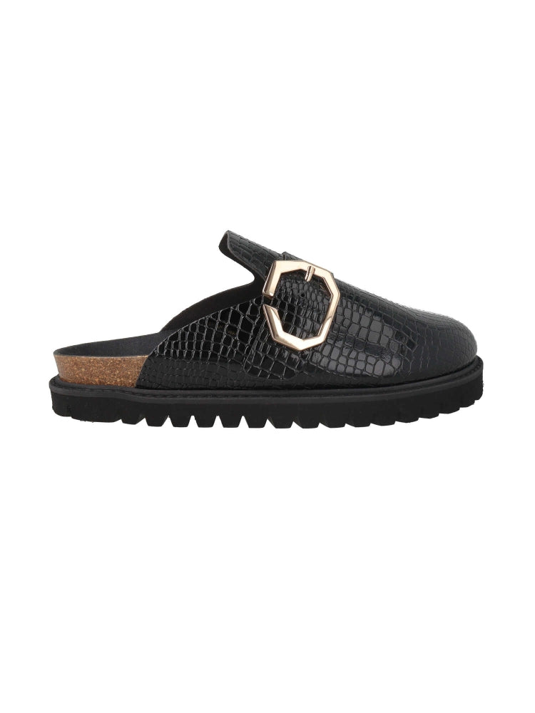 GRISEL VEGAN CROCO BLACK WOMEN