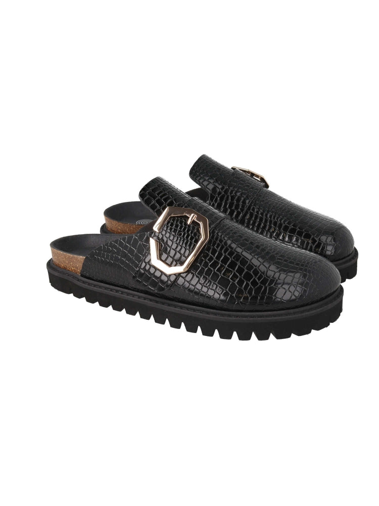 GRISEL VEGAN CROCO BLACK WOMEN