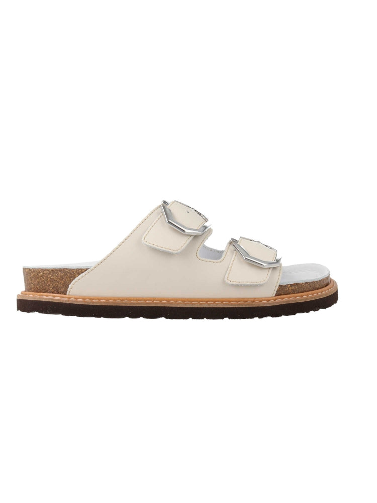 GALIA LEATHER DRESS OFF WHITE WOMEN