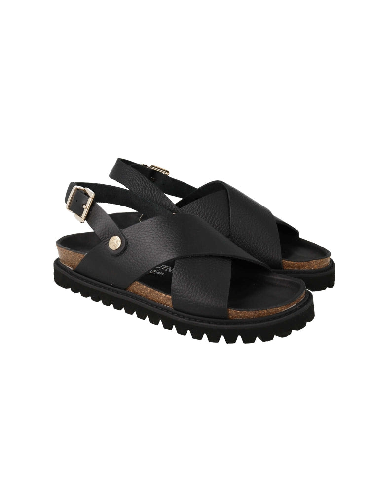 MELEN EMBOSSED LEATHER DARK WOMEN