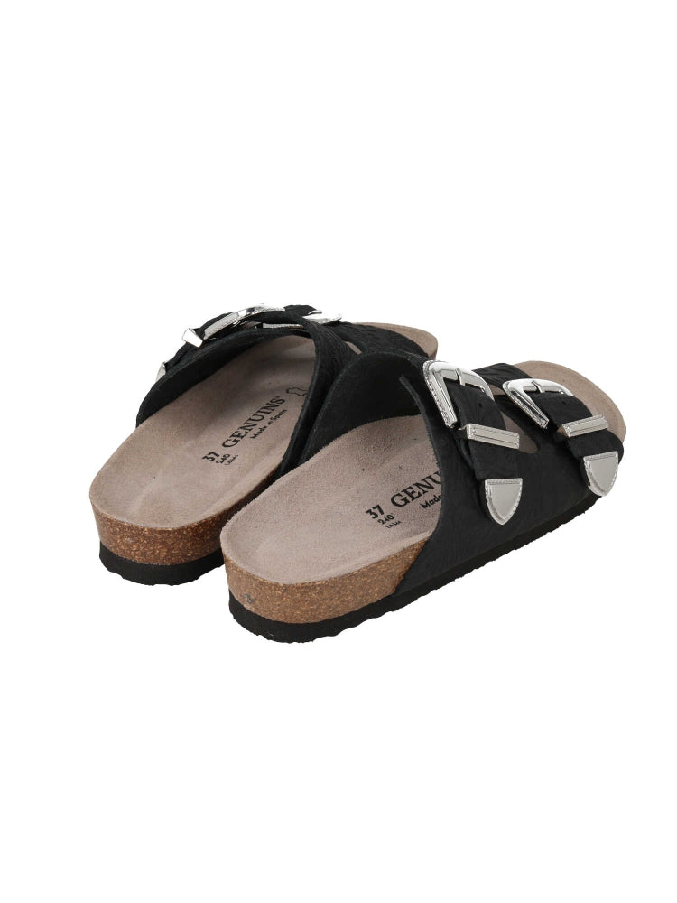 FALCONE OILED LEATHER BLACK WOMEN